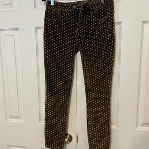 Free People Velvet Polka Dot Pants